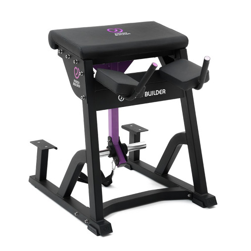 Обратная гиперэкстензия серии Peach Builder PB407 на свободных весах (нагружаемая дисками 50мм)