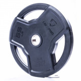 Обрезиненный диск LIVEPRO Premium Rubber 25 кг, черный