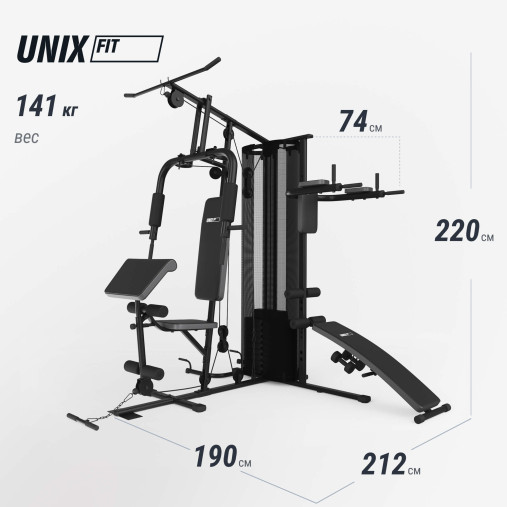 Силовой комплекс UNIX Fit блочный / Block 70 Multi Силовой комплекс UNIX Fit блочный / Block 70 Multi