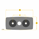 Весовая стойка Body-Solid GSTK-11 со стеком 90 кг SP200