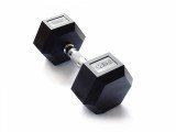 Гантель 32,5 кг гексагональная ZSO обрезиненная