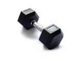 Гантель 9 кг гексагональная ZSO обрезиненная