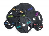 Диск олимпийский обрезиненный черный с двумя хватами 25 кг Original Fit.Tools ф50 мм