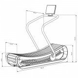 NOHrD SPRINTBOK Механическая беговая дорожка, орех