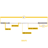 Гриф прямой 2180см, ф50мм Body-Solid OB86PB (с бронзовым покрытием)