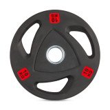 Набор дисков 51 мм. с 3-мя хватами от 2,5-25 кг VictoryFit с полиуретановым покрытием