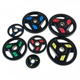 Диск обрезиненный 10 кг черно-зеленый AeroFit AFPLC