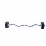 Фиксированная кривая штанга LIVEPRO Ez Curl Urethane Barbells 25 кг Фиксированная кривая штанга LIVEPRO Ez Curl Urethane Barbells 25 кг