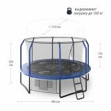 Батут UNIX line 12 ft (3.66 м) SUPREME GAME (blue)