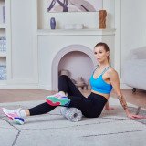 Массажный ролик TOGU Blackroll 15 см, средняя жесткость, черный