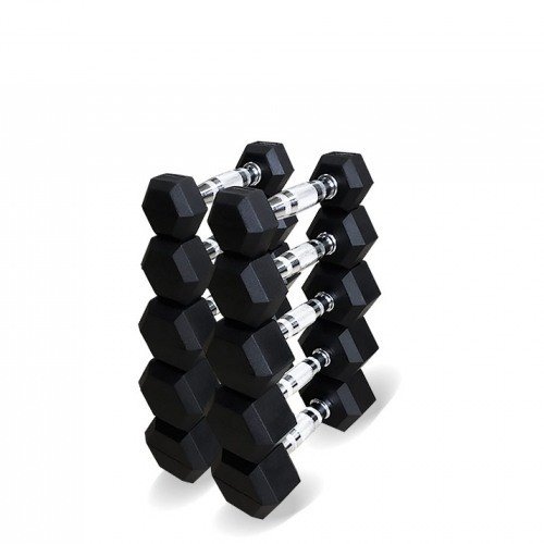 Набор гексагональных гантелей 5 пар от 1 до 5 кг Original Fit.Tools Набор гексагональных гантелей 5 пар от 1 до 5 кг Original Fit.Tools